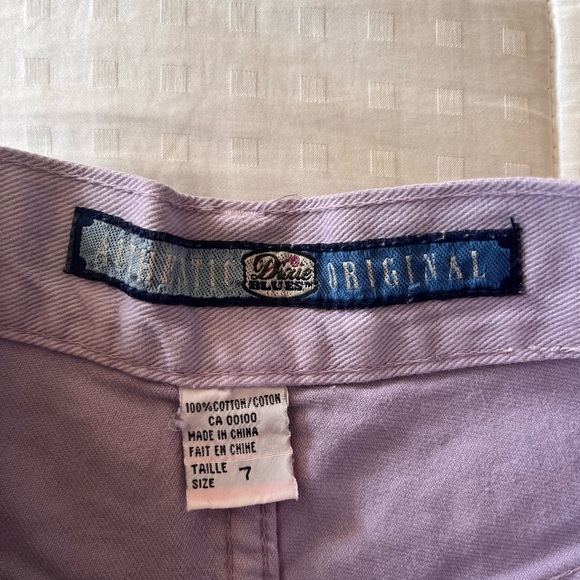Vintage Deadstock 90s Dixie Blues Lavender Denim Shorts – NWT - Picture 6 of 15